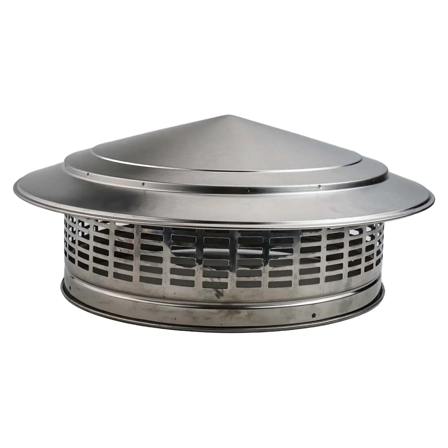 304 Stainless Steel Chimney Cap | Roof Flue Rain Cover & Guard