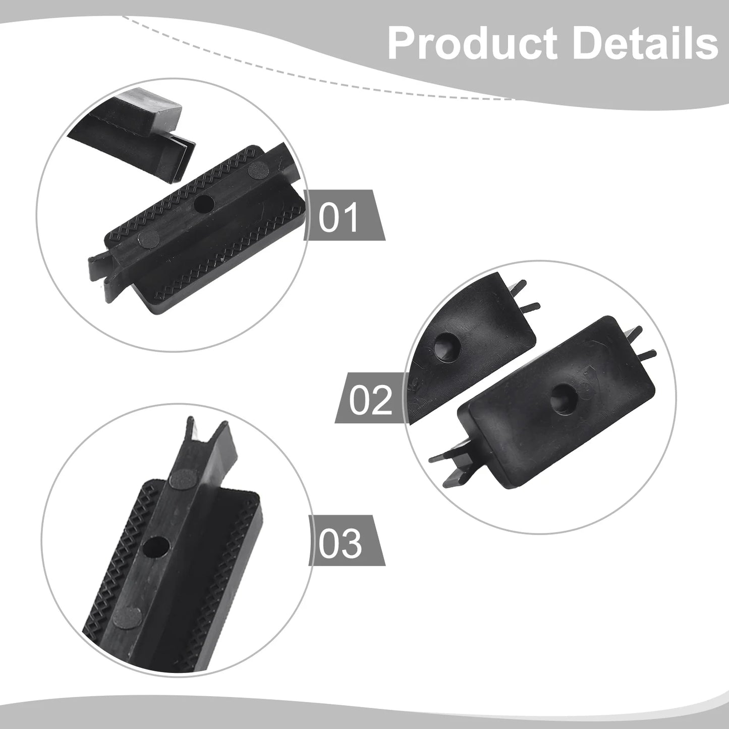 Dovetail Composite Deck Clip Easy-assembly Floor Yard Garden Outdoor