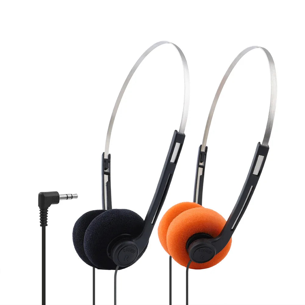 Retro Wired Headphones – 3.5mm Mini Fashion Earphones for Music & Photo Props Peaceful Pleasures Health and Wellness