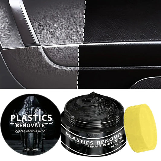 100ML Black Trim Restorer – UV Protectant High-Gloss Wax Trim Restorer Wax Peaceful Pleasures Health and Wellness