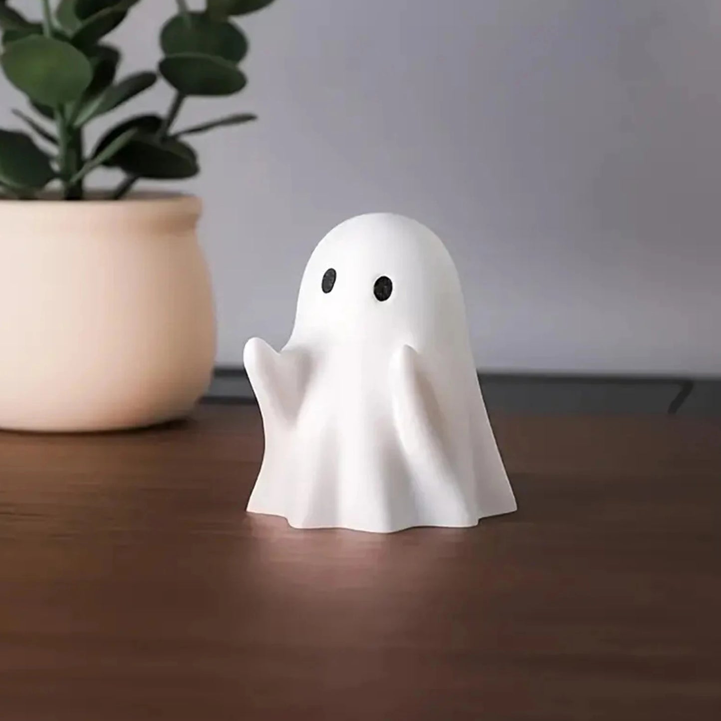 Funny Ghost Pen Holder Spooky Ghost Figurine Design Pencil Holder for Desk Organizer Accessory Gifts for Families Friends Peaceful Pleasures Health and Wellness