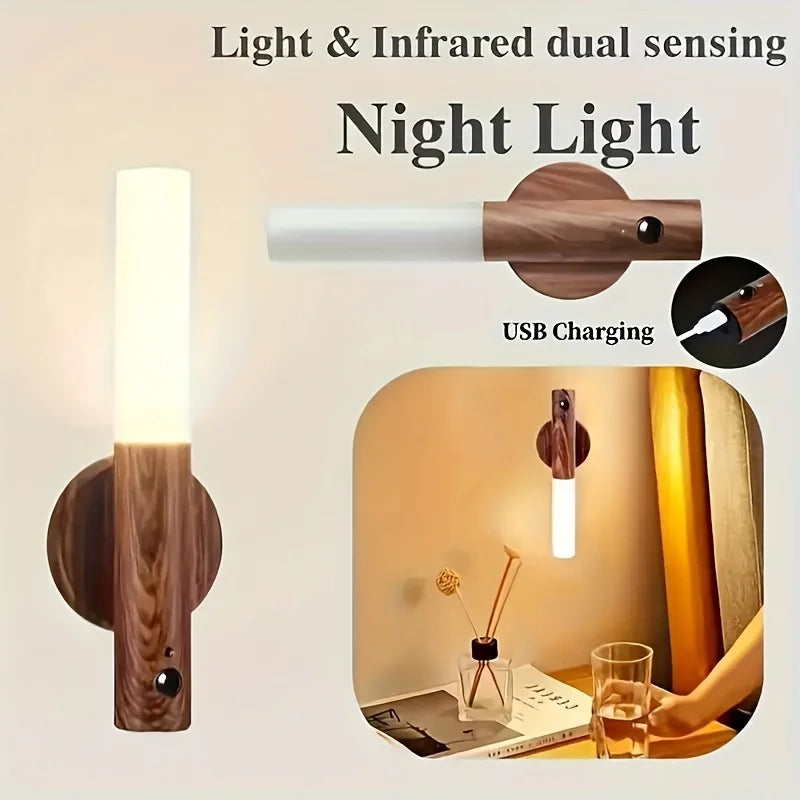 Smart Motion Sensor LED Night Light – Rechargeable Wall Light