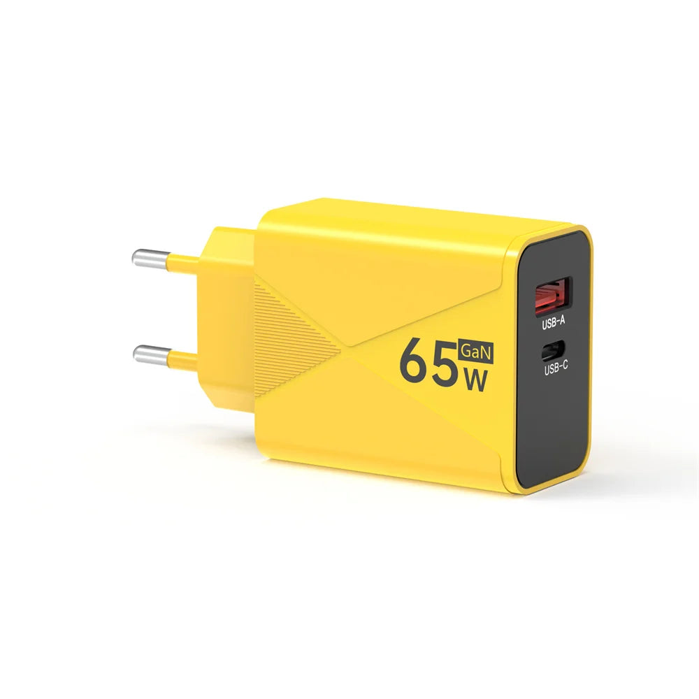 GaN 65W USB-C Fast Charger PD QC 3.0 | iPhone & Samsung