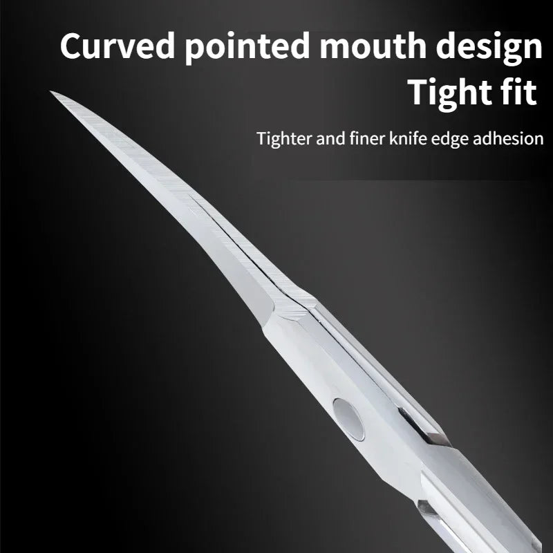Professional Cuticle Scissors Nipper Trimmer Stainless Steel Cuticle Clipper Cutter Manicure Nail Tools Peaceful Pleasures Health and Wellness