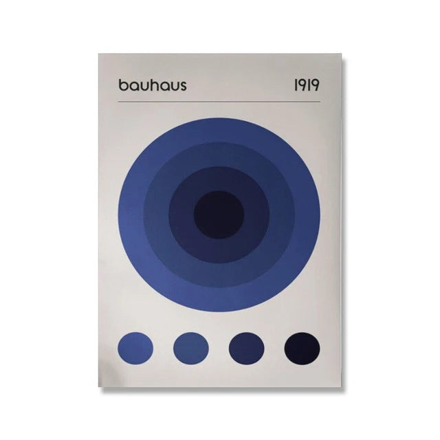 Modern Minimalist Bauhaus Exhibition Geometric Posters work Canvas Prints Abstract Painting Living Room Murals Home Decor Peaceful Pleasures Health and Wellness