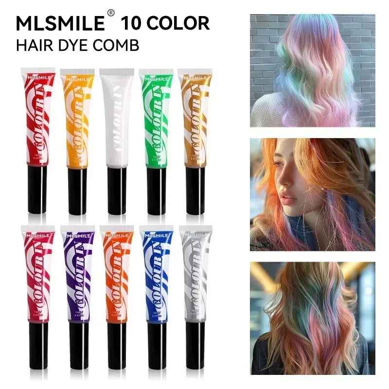 Temporary Hair Color Wax Chalk – Washable DIY Dye, Non-Toxic