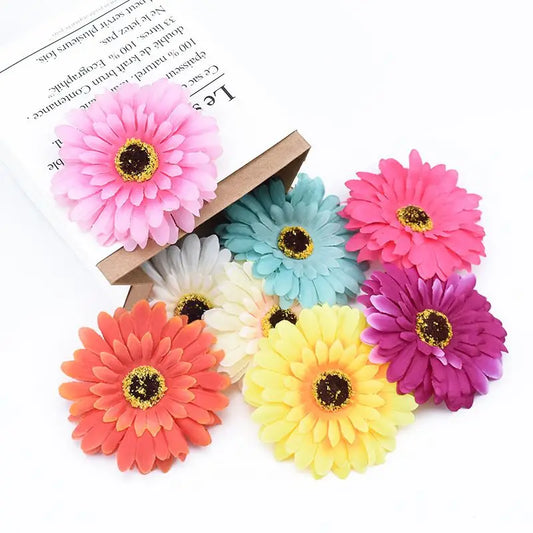 Silk Gerbera Artificial Flowers 10/20 Pcs – Wedding & Home Decor