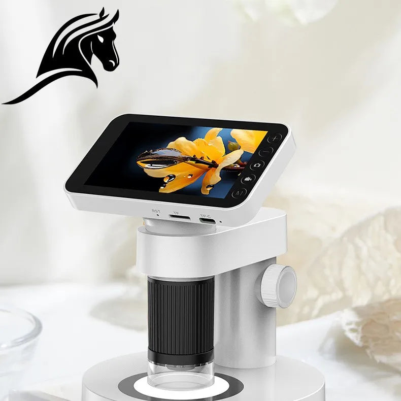 Portable Digital Microscope Magnifying Glass for Primary School Students' Scientific Experiments and Educational Microscopes Peaceful Pleasures Health and Wellness