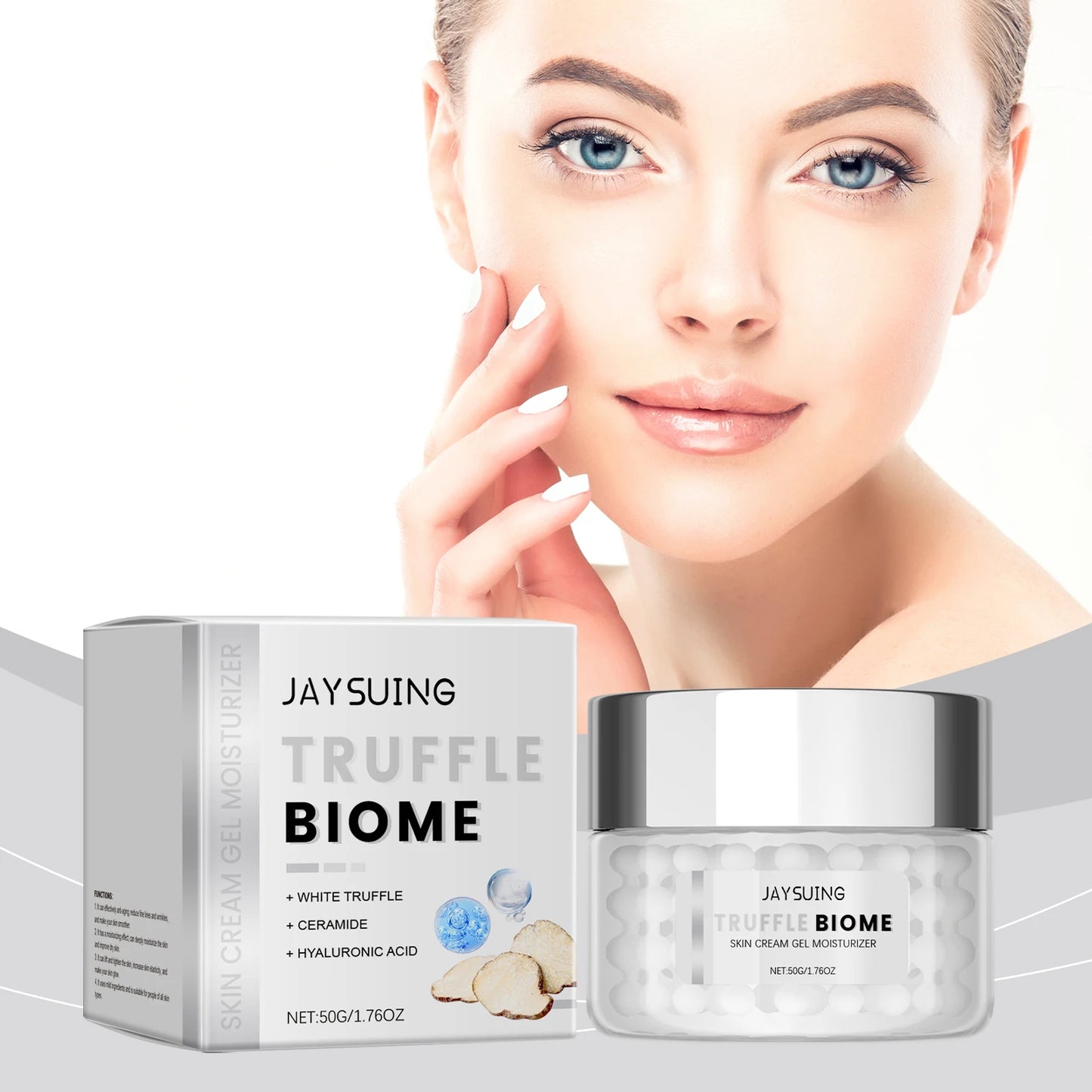 White Truffle Moisturizing Cream Reduce Fine Lines Increase Skin Elasticity Relieve Dryness Gentle Deep Nourishing Face Cream Peaceful Pleasures Health and Wellness