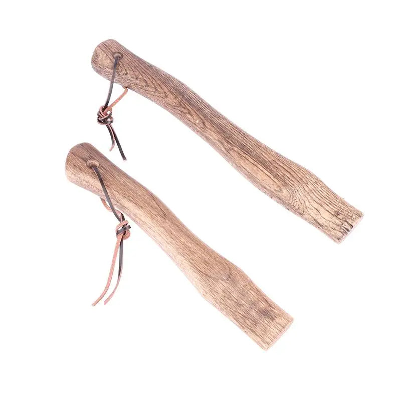 Short Axe Handle 32cm Solid Wood Handmade Replacement for Garden Tools Heavy Duty Handle for Chopping and Logging Peaceful Pleasures Health and Wellness