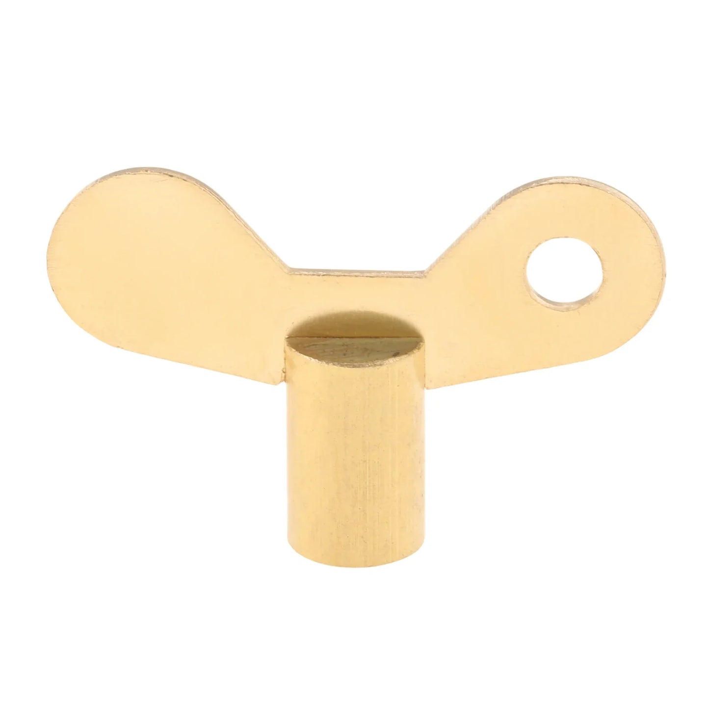 Brass Clock-Type Faucet Key | 7mm Square Spool Valve Tool