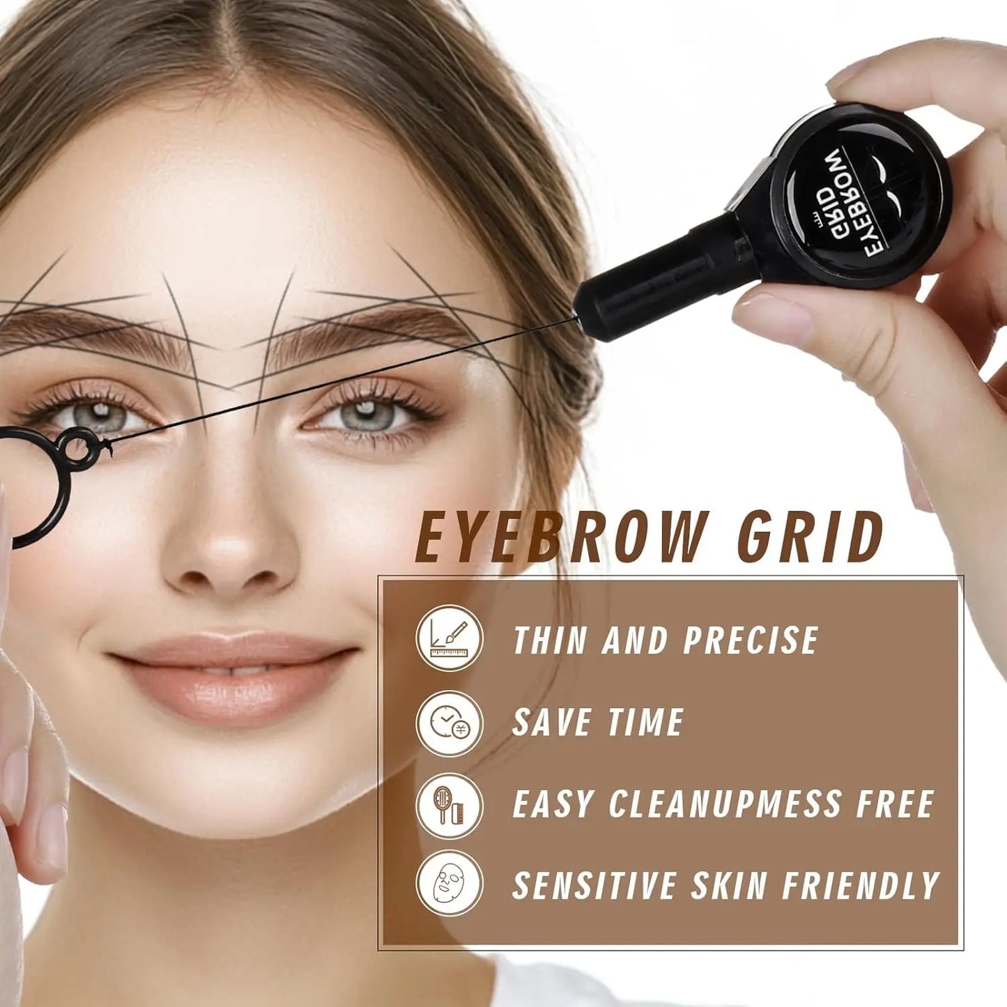 PMU Brow Mapping String | Pre-Inked Retractable Eyebrow Marker