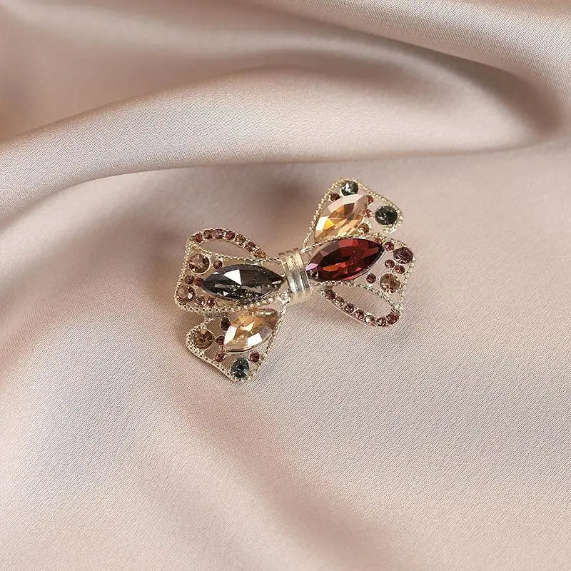 Rhinestone Crystal Brooch Pin – Vintage Women's Jewelry Gift Rhinestone Brooch Pin Peaceful Pleasures Health and Wellness A3