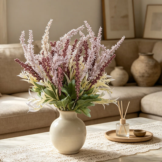Artificial Lavender Bouquet for Wedding, Home & Table Décor Artificial Flower Bouquet Peaceful Pleasures Health and Wellness