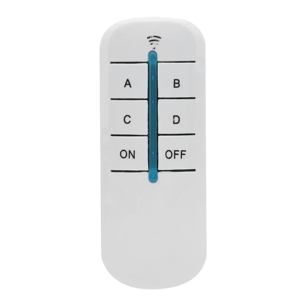 4 Ways OFF Digital Wireless Wall Light Receiver Transmitter Remote