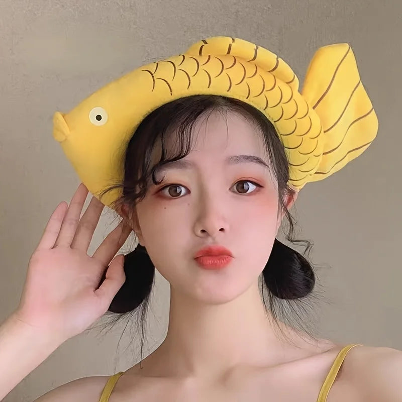 Cartoon Goldfish Headband – Non-Slip Wide Brim Hair Accessory Peaceful Pleasures Health and Wellness