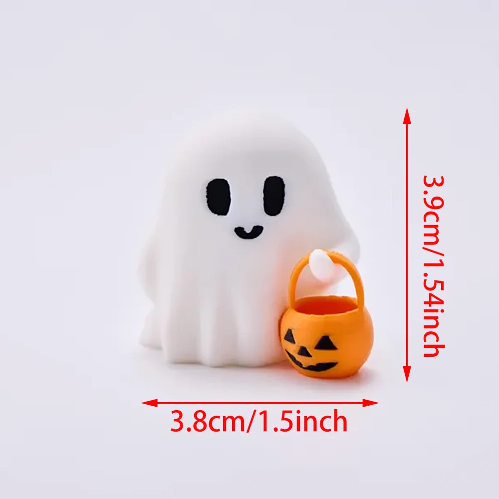 3-Piece Halloween Ghost Pumpkin Resin Desk Decor Set | Gift