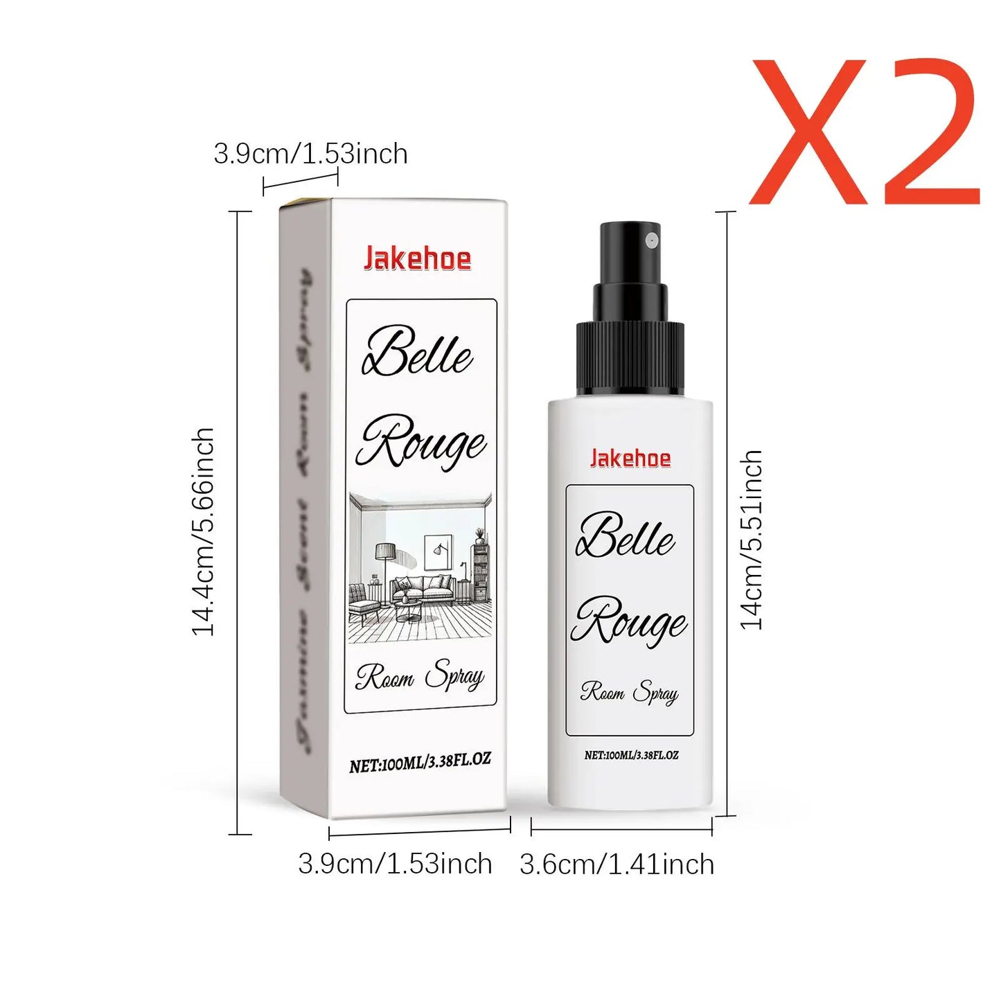 JAKEHOE Jasmine Room Spray – Odor Eliminator & Air Freshener