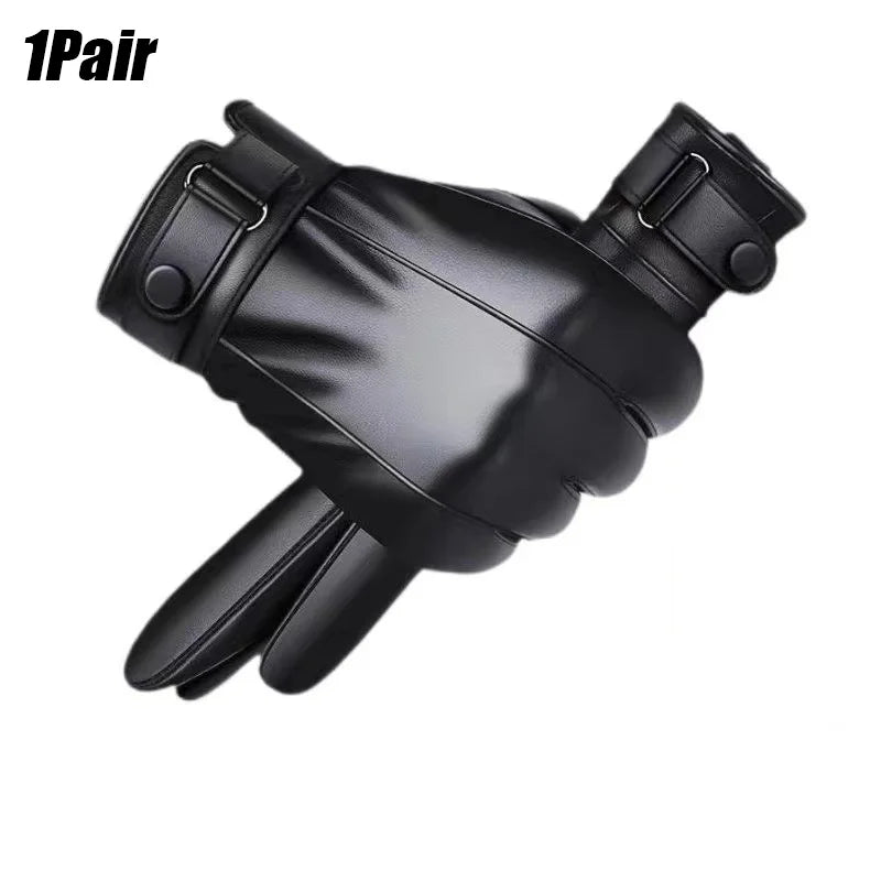 RooRuns PU Leather Touchscreen Motorcycle Gloves | Unisex