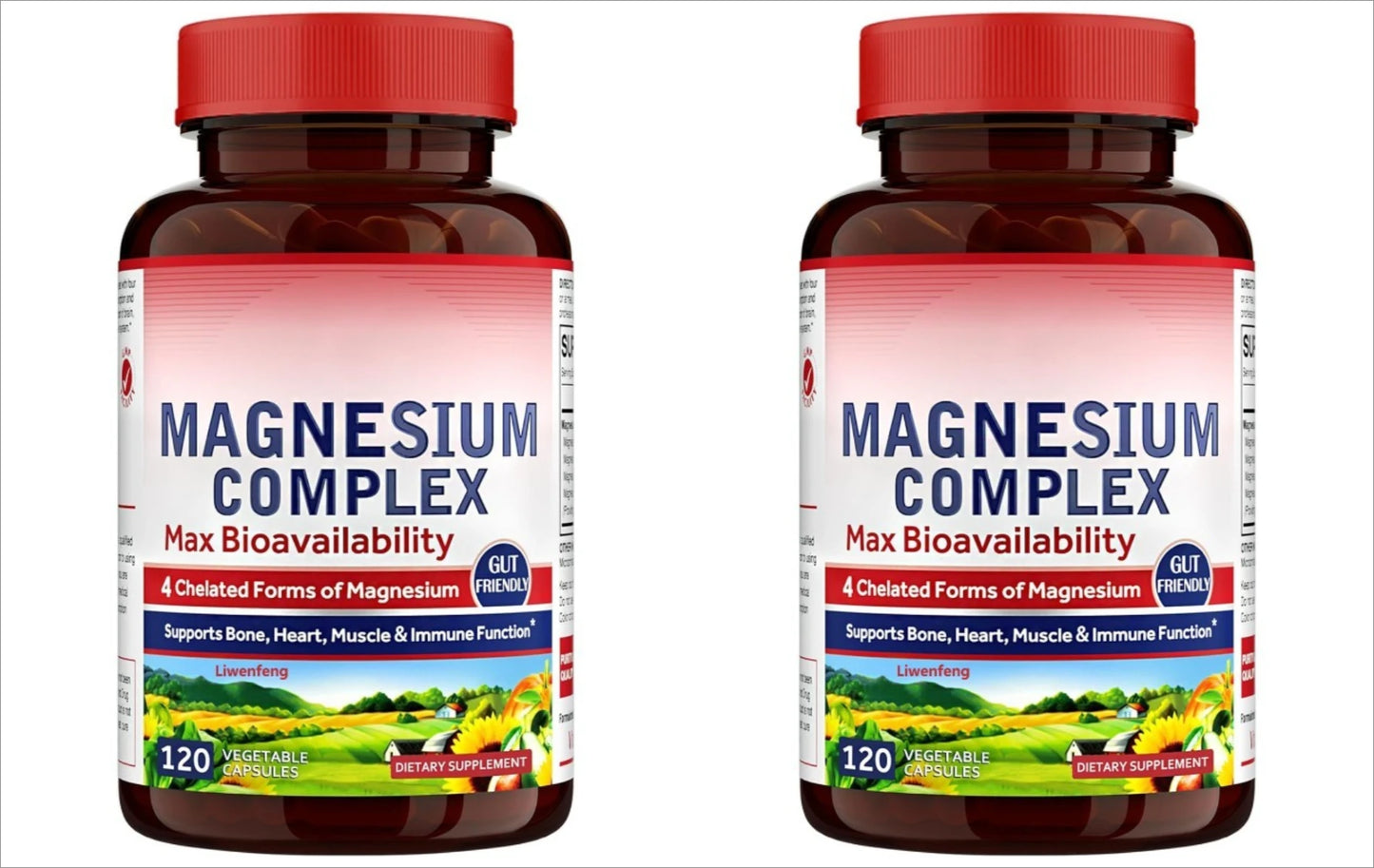 Magnesium Complex 500mg Glycinate Malate Taurate Citrate | 60 Caps