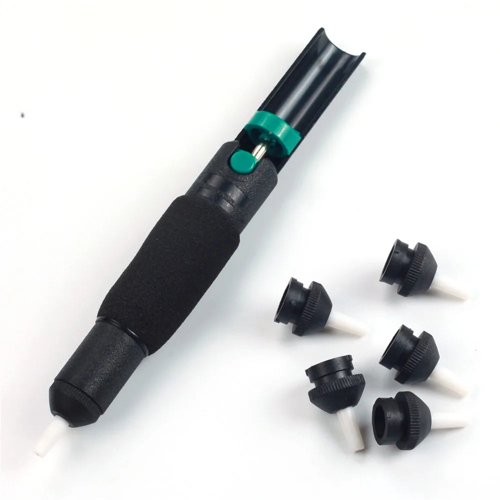 Desoldering Pump Solder Sucker – Fire-Resistant Vacuum Tool Peaceful Pleasures Health and Wellness Suction Set 2