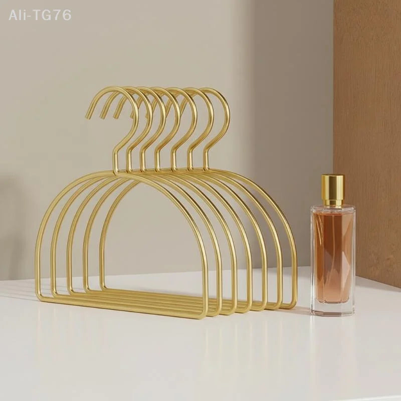 5-Pack Gold Half Round Scarf Hangers | Closet Organizer