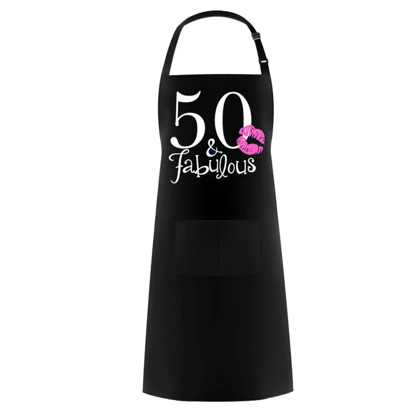 50 and Fabulous Apron | Funny 50th Birthday Gift for Women