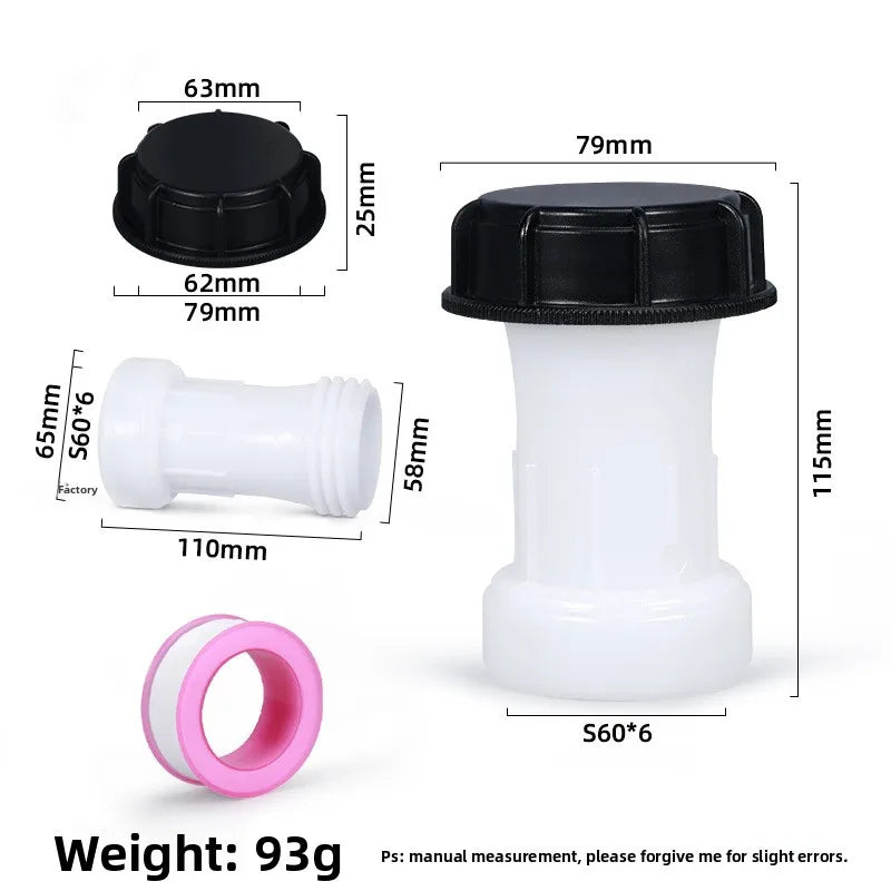 IBC Adapter S60x6 Rainwater Tank Outlet Extension Joint