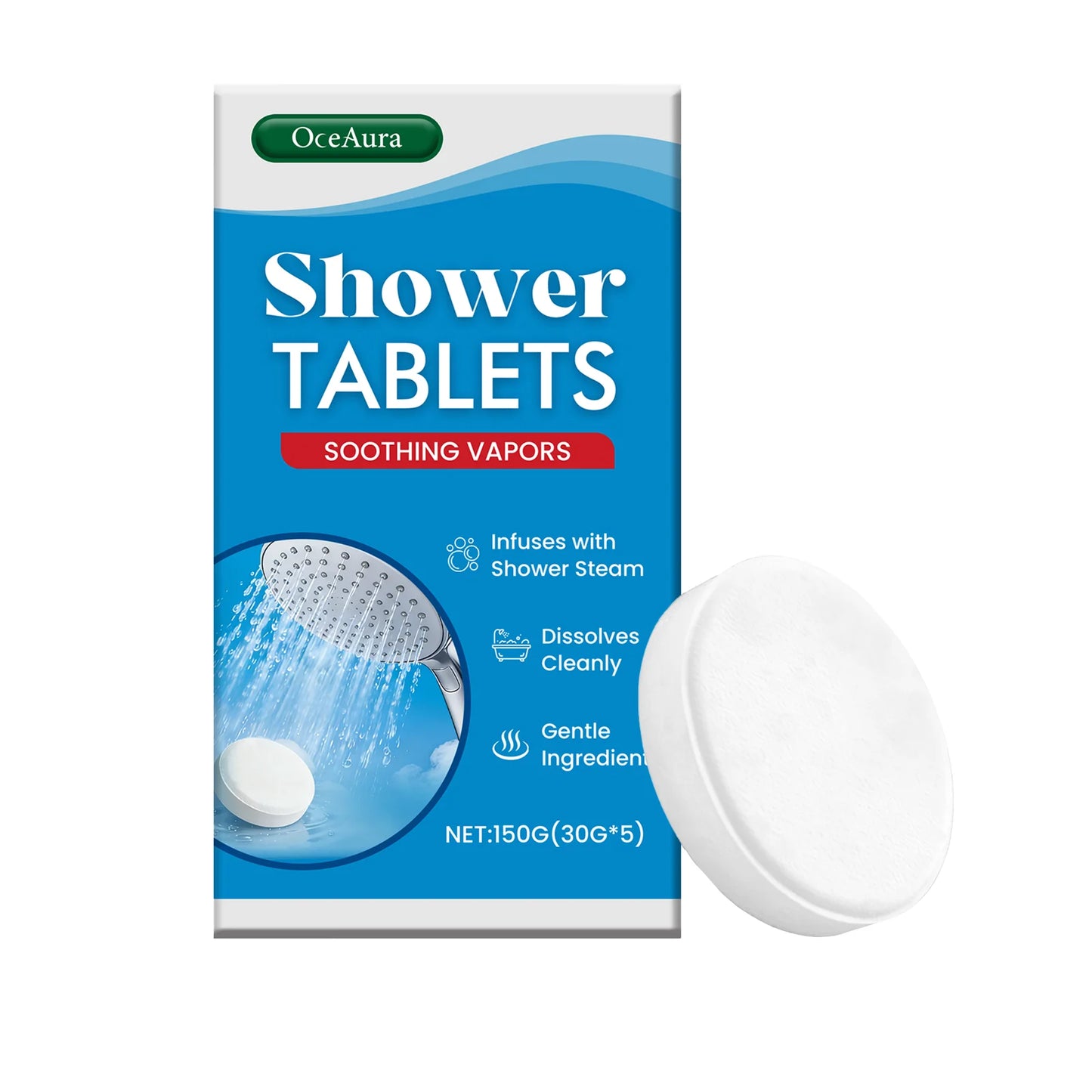 OceAura Aromatherapy Shower Steamers 5-Pack | Spa Gift Set