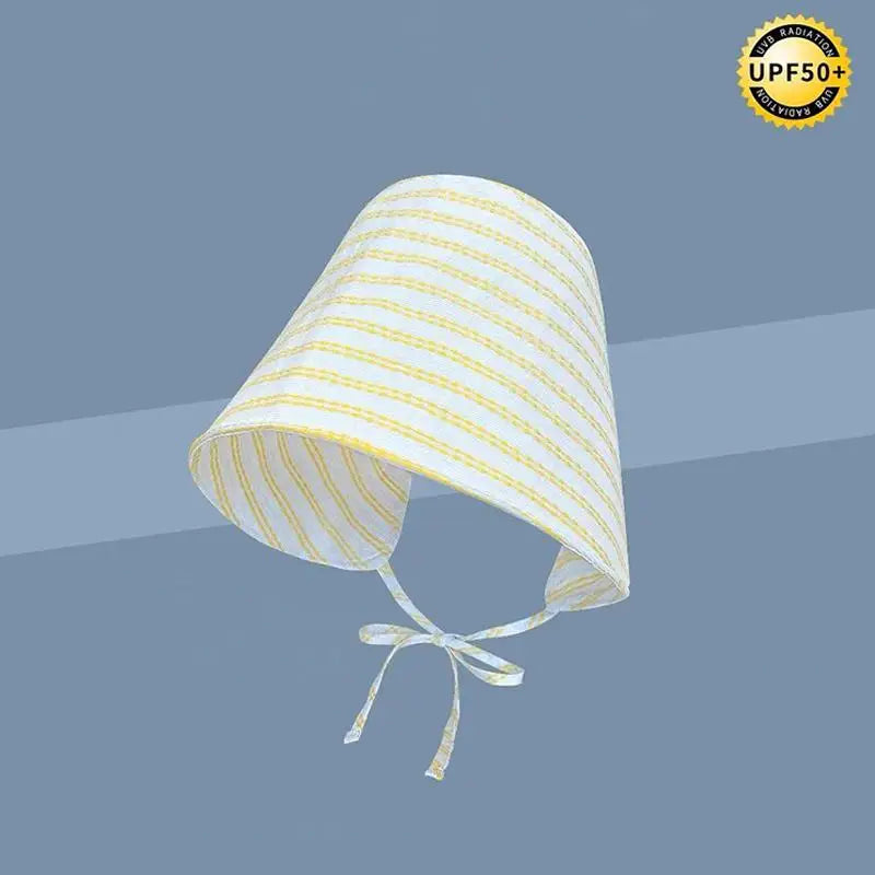 Women's Wide Brim Striped Bucket Hat – Foldable Sun Cap