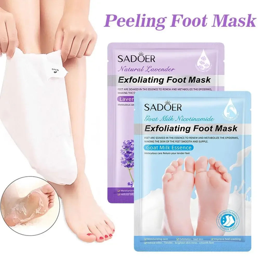 1 Pair Exfoliating Feet Mask Exfoliating Foot Peel Mask Socks Pedicure Peeling Dead Skin Remover Feet Mask Peel Moisturizing Peaceful Pleasures Health and Wellness