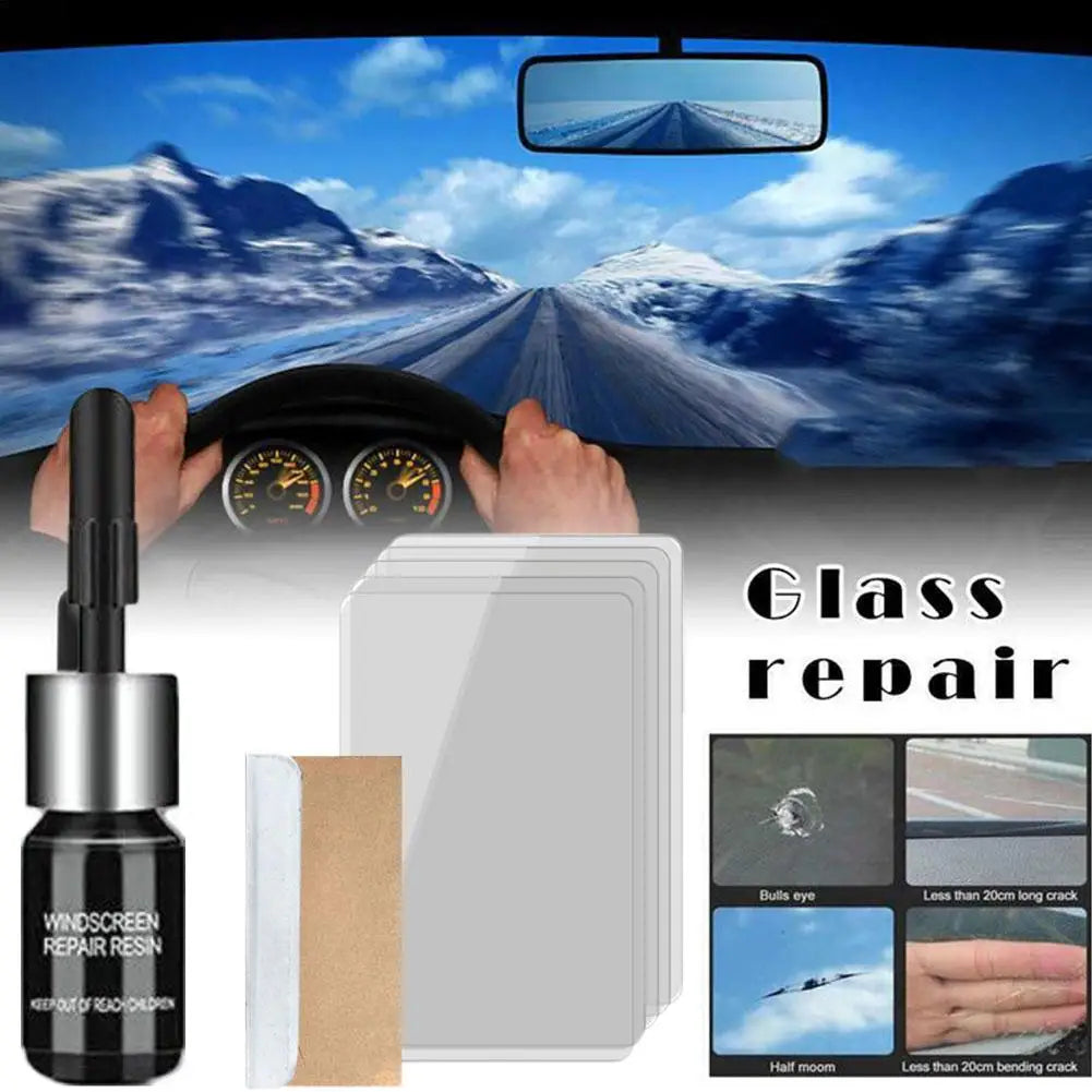 Auto Windscreen Window Glass Nano Scratch Crack Crack Resin Repair Agent Car Glass Scratch Repair Fluid Agent Kit Tools Accessor Peaceful Pleasures Health and Wellness