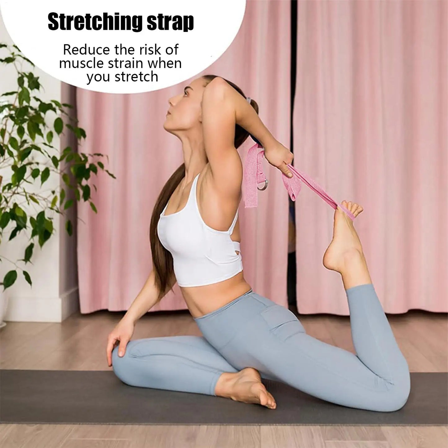 2-Pack EVA Yoga Blocks & Stretch Strap | Non-Slip Foam Bricks