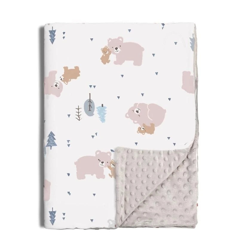 Soft Plush Raised Dot Baby Blanket | Newborn Gift Unisex Baby Receiving Blanket Peaceful Pleasures Health and Wellness