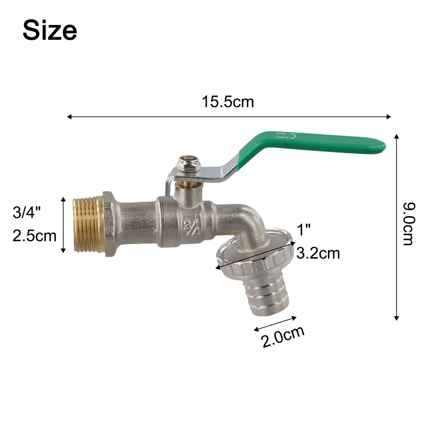 3/4" Copper Garden Water Nozzle – Hose & Irrigation Connector