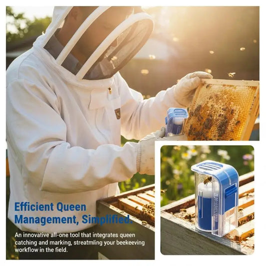 Queen Bee Marking Bottle Catcher Tool | Non-Toxic Marker Beekeeping Tool Peaceful Pleasures Health and Wellness