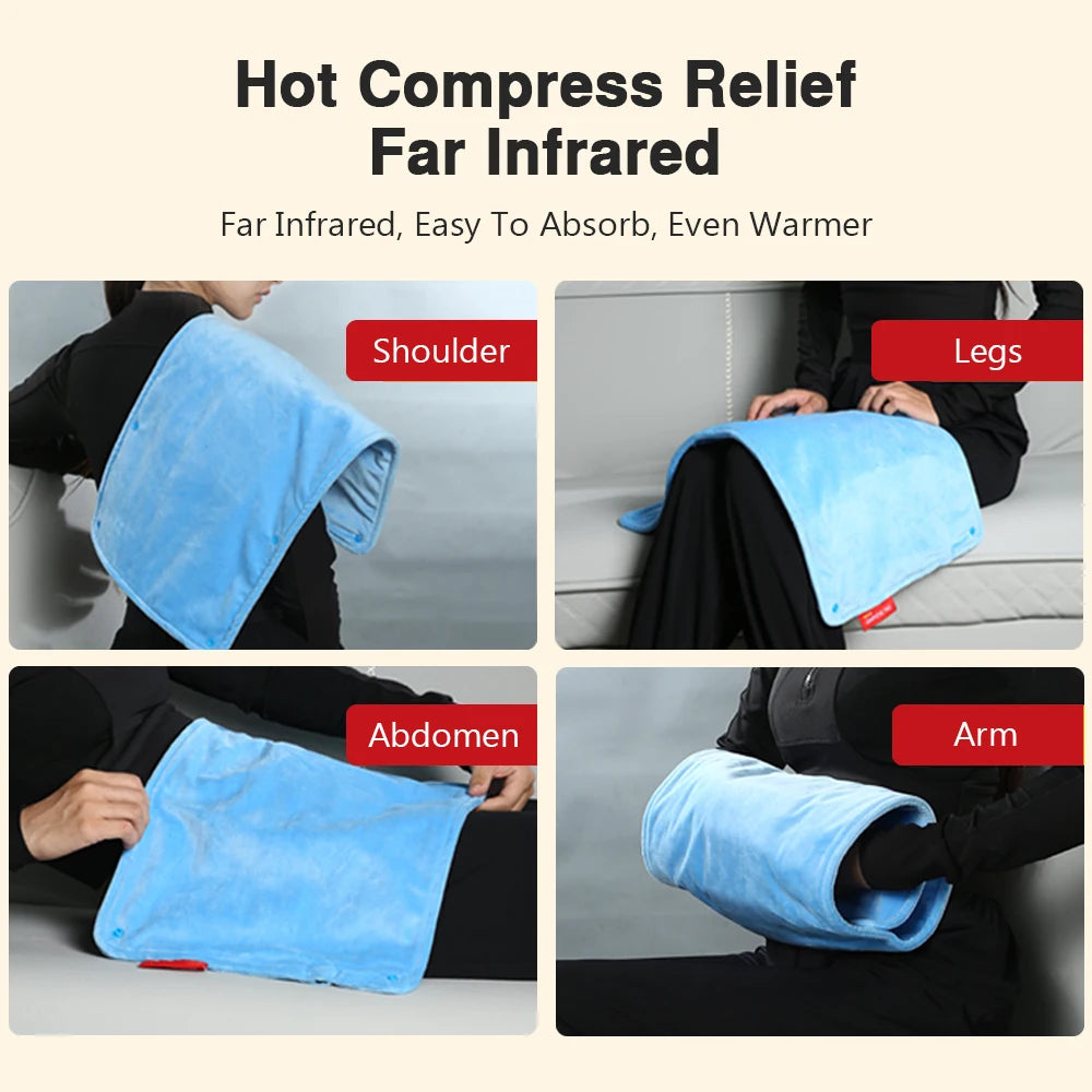 Graphene Electric Blanket Electric Heating Insulation Blanket Office Car Heated Chair Cushion 4-HotSpeed Timing USB Power Supply Peaceful Pleasures Health and Wellness