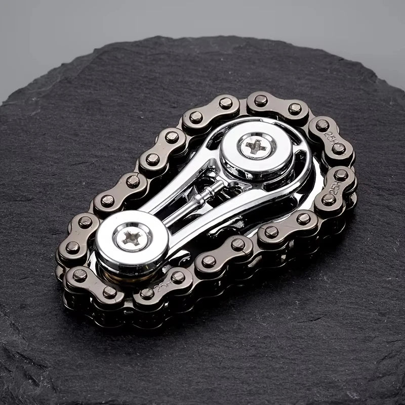 New Sprockets Flywheel Fingertip Gyro Fidget Spinner Antistress Anxiety Metal Bike Chains EDC Spinner Fidget Toys For Adult Peaceful Pleasures Health and Wellness