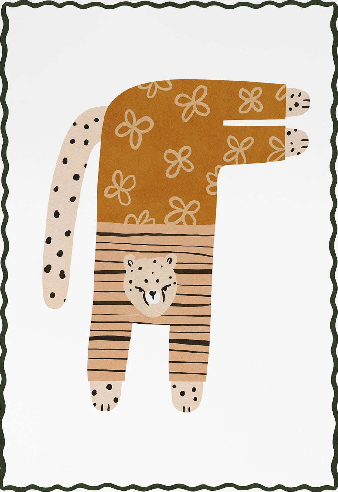 Boho Nursery Canvas Wall Art | Cute Animals Kids Room Decor
