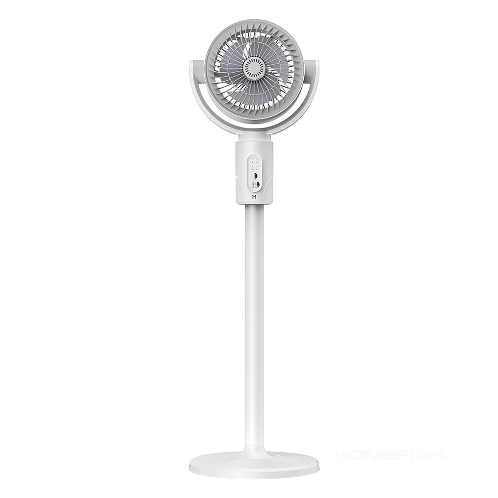 360 Circulation Quiet Powerful Floor Fan,Standing Smart Fans,with Remote Control Adjustable Height Peaceful Pleasures Health and Wellness AS SHOW