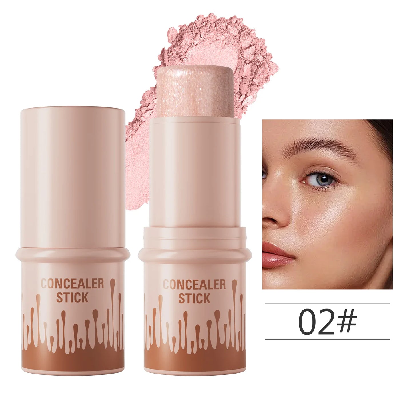 2-in-1 Contour Bronzer & Highlighter Stick | Cream Concealer Pen