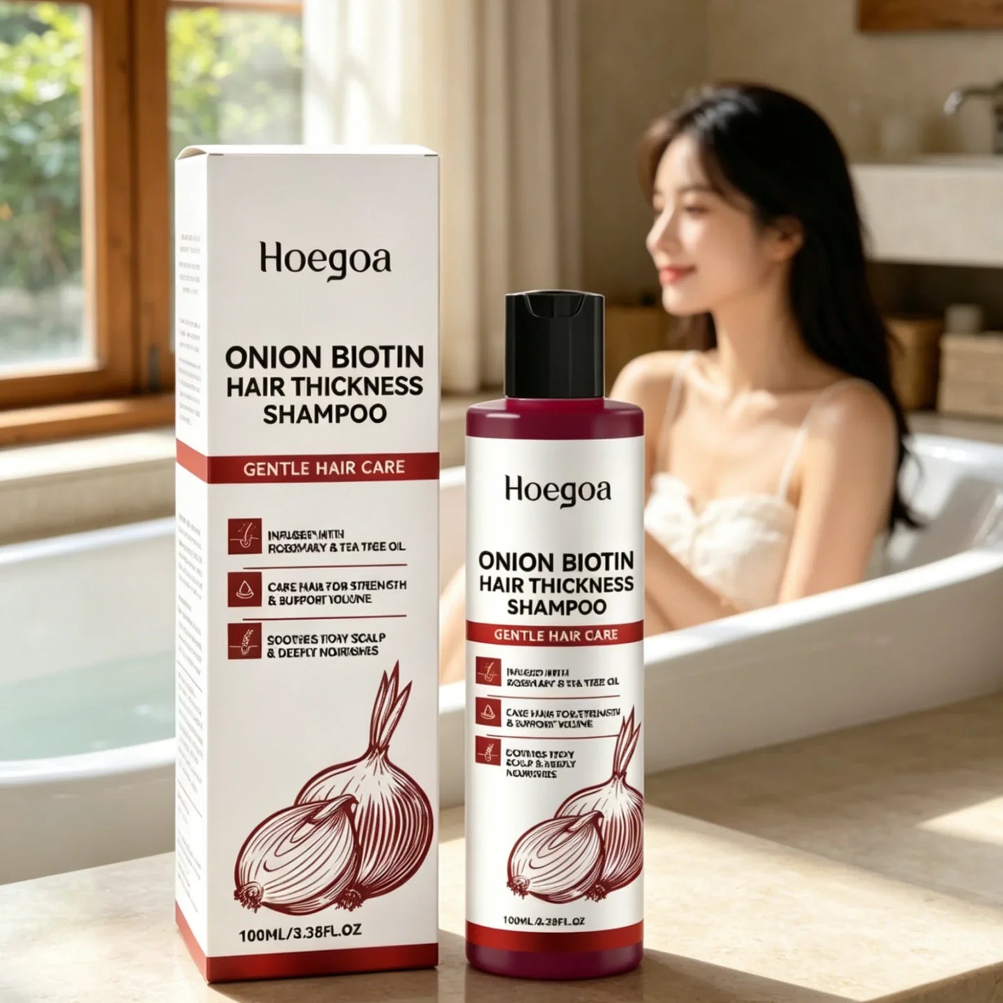 Hoegoa Onion Biotin Shampoo – Scalp Soothing & Nourishing