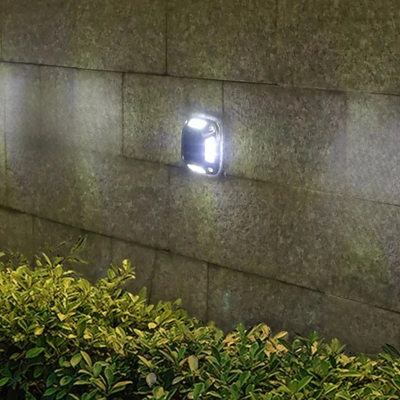 Solar Ground Light 8 LED Warm Waterproof Outdoor Garden Lamp