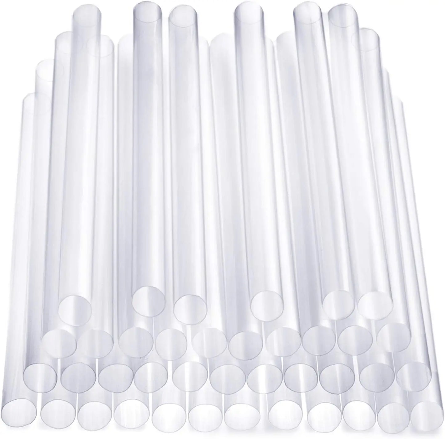 Disposable Plastic Straws 7.75 Inch Individually Wrapped and 11mm Wide Jumbo Plastic Boba Straws -Straight or Bended Straws Peaceful Pleasures Health and Wellness
