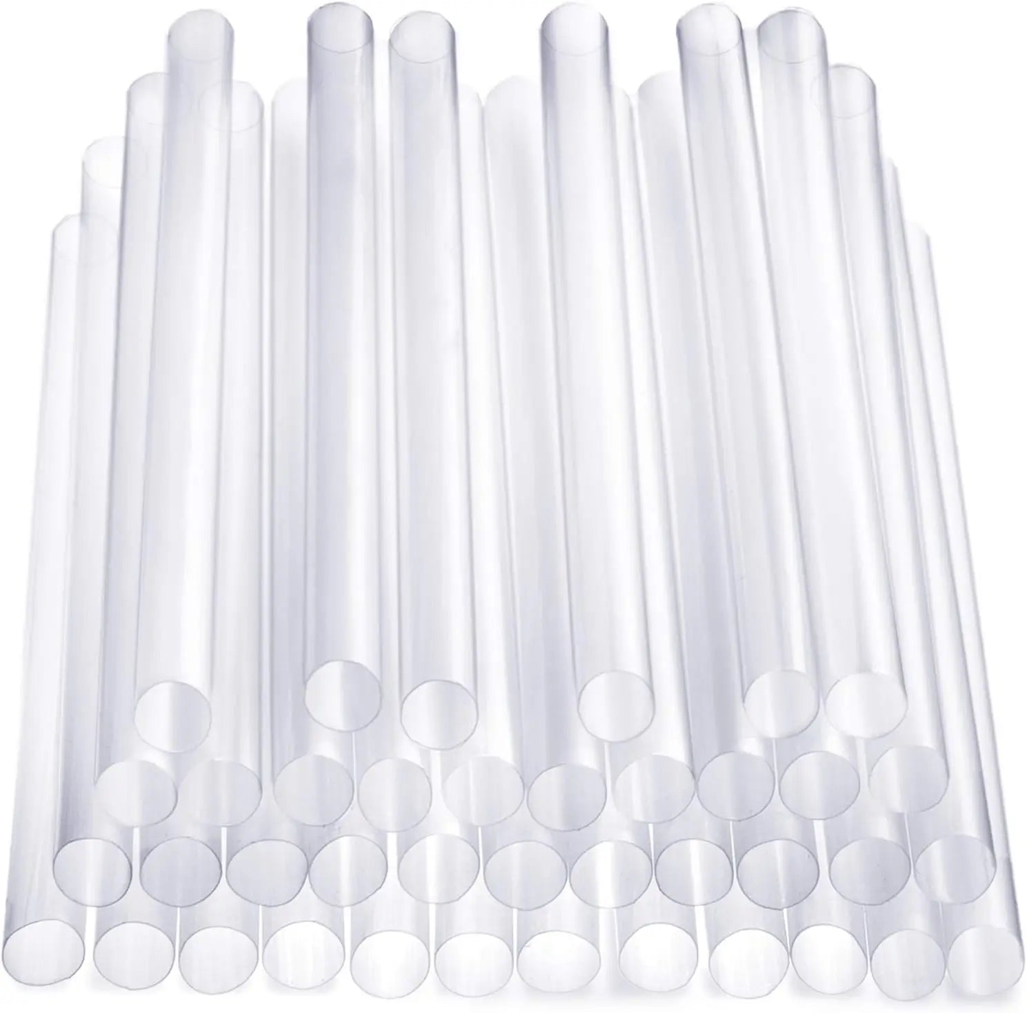 Disposable Plastic Straws 7.75 Inch Individually Wrapped and 11mm Wide Jumbo Plastic Boba Straws -Straight or Bended Straws Peaceful Pleasures Health and Wellness