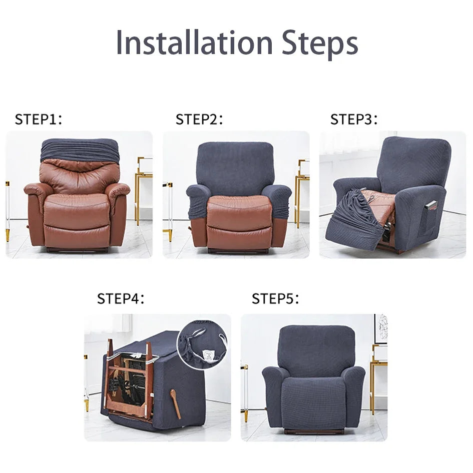 Battilo Waterproof Recliner Chair Cover | Stretch Slipcover