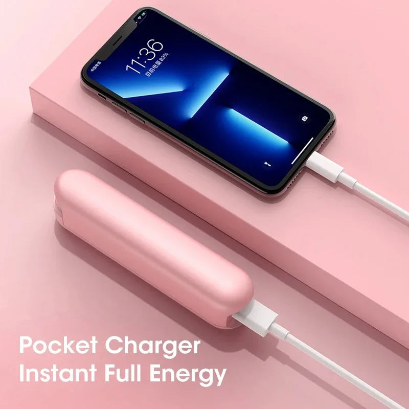 Foldable Mini Portable Quiet Handheld Desktop Fan 2000mAh USB Rechargeable Power Bank Cooler For Office Home Travel Peaceful Pleasures Health and Wellness