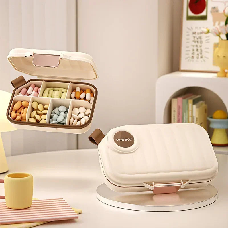 Weekly 7 Days Pill Portable Storage Organizer 3 Times A Day food grade Pill Storage Box Travel Medicine Dispensing Container Peaceful Pleasures Health and Wellness