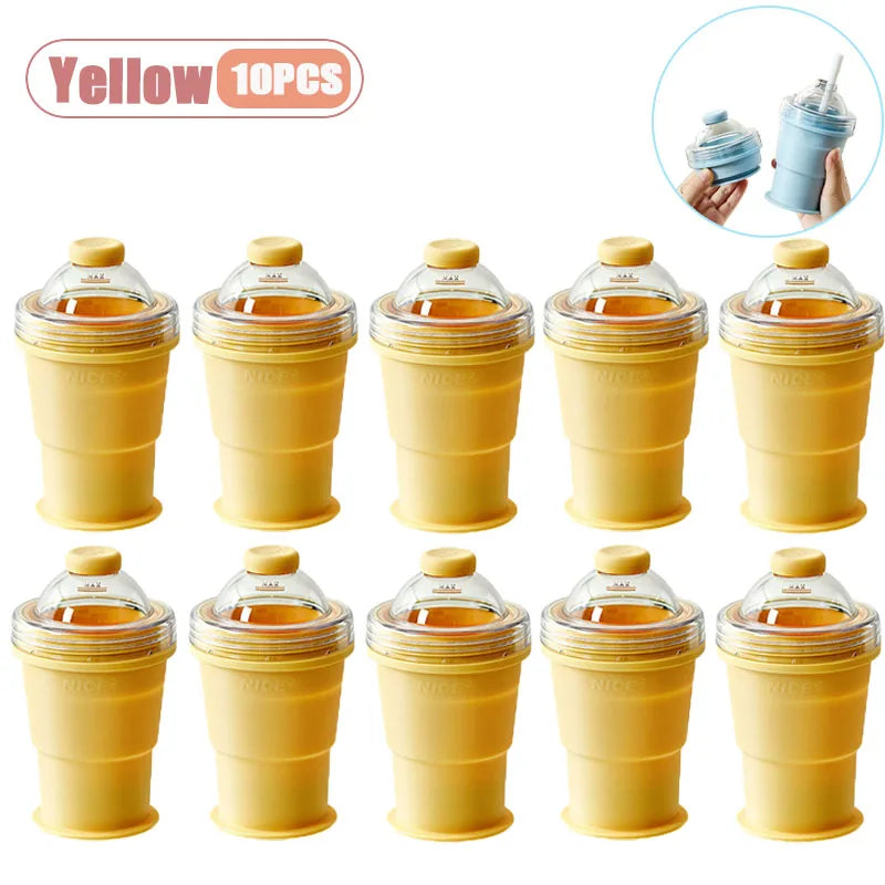 Foldable Silicone Ice Ball Maker Cup – BPA-Free Travel Mug