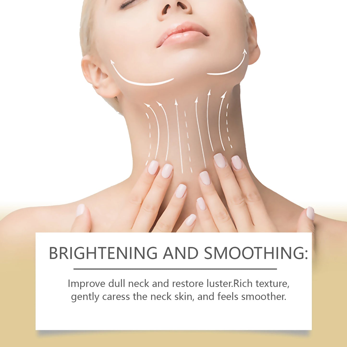 Ah-8 Firming Lifting Neck Cream Tightening Skin Eliminate Double Chin V-Shaped Reduce Fine Lines Sooth Massage Cream with Roller Peaceful Pleasures Health and Wellness